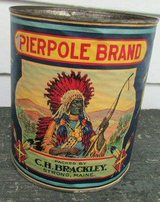 Antique Not Coffee Apples Tin Graphic The Best Image Ever Of Indian Chief