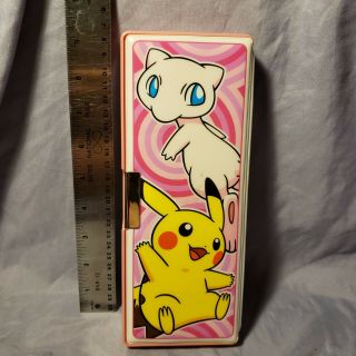 Pokemon Center Pencil Case - 2005 - Pink " Lucario And The Mystery Of Mew "