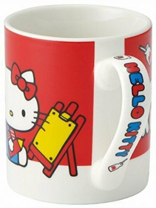 Skater Pottery mug 10.  4 x 7.  2 x 8.  3cm Hello Kitty Sanrio CHMG14 4