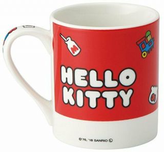 Skater Pottery mug 10.  4 x 7.  2 x 8.  3cm Hello Kitty Sanrio CHMG14 5