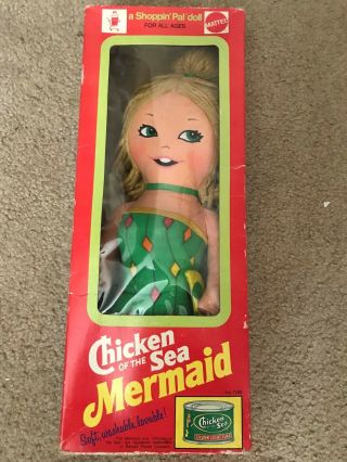 Antque Chicken Of The Sea Mermaid Soft,  Washable,  Lovable/1974
