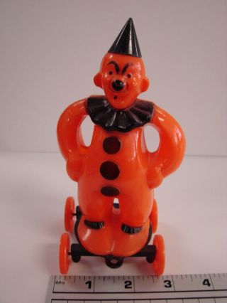 Rosen Bros ROSBRO ZOOK the Prankster Clown on Wheels Halloween Candy Container 6