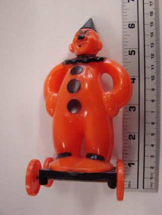 Rosen Bros ROSBRO ZOOK the Prankster Clown on Wheels Halloween Candy Container 7