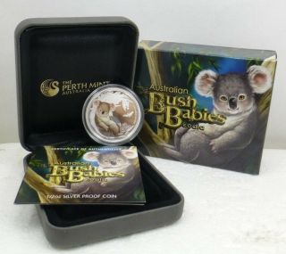 2011 Australia " Bush Babies " Koala Perth 50¢ 1/2 Oz Pure Silver Proof