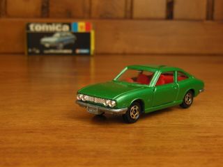 Tomy Tomica 10 Isuzu 117coupe 1800xe,  Made In Japan Vintage Pocket Car Rare
