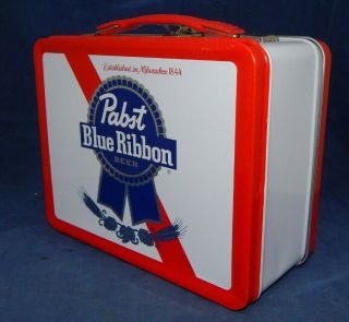 Pabst Blue Ribbon Lunch Box With Thermos