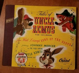 Tales Of Uncle Remus For Children Song Of The South Capitol 116 (3x) 78 Rpm Vg,