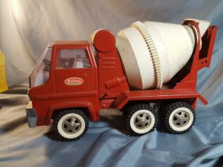 Vintage Red Tonka Gas Turbine Cement Mixer Truck