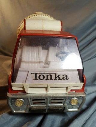 Vintage Red Tonka Gas Turbine Cement Mixer Truck 2