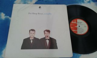 Pet Shop Boys – Actually Colombia Black Vinyl Lp W/curved Edges Slve