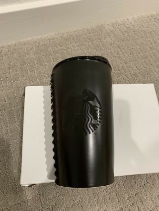 Starbucks Black Studded Ceramic Double Wall Coffee Mug Tumbler 10 fl oz 2