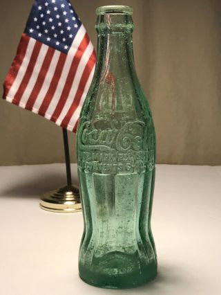PAT ' D DEC.  25,  1923 Coca - Cola Hobbleskirt Coke Bottle - MARIETTA GA Georgia 3