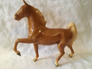 Vintage Mortens Studio Palomino Saddlebred Horse Figurine