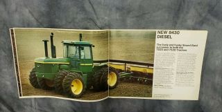 1974 John Deere 4 - Wheel - Drive Tractors Sales Brochure,  Models 8430 & 8630 3