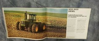 1974 John Deere 4 - Wheel - Drive Tractors Sales Brochure,  Models 8430 & 8630 4