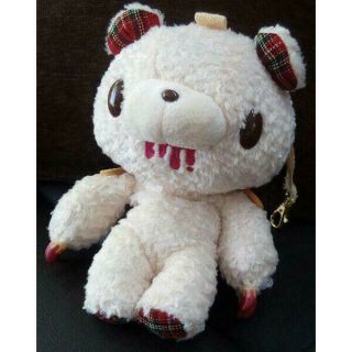 Gloomy Bear Plush Doll Keychain Accessory Teddy Grizzly Pouch White Ltd Japan