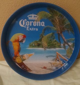 Vintage Rare Beer Cerveza Corona Carrying Serving Carry Tray Mancave Bar Decor
