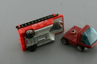 Heavyweights Fire Engine Red Enamel Cab too Hot Wheels Redline: 4
