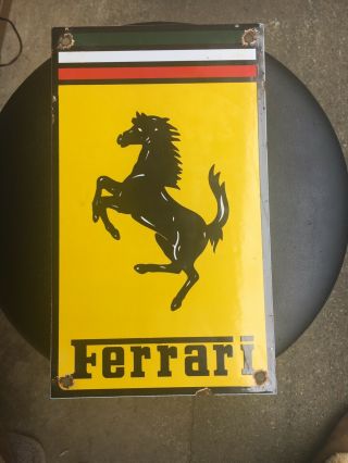 Vintage Ferrari Sign