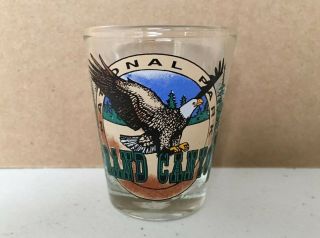 Vintage Collectable Grand Canyon National Park Shot Glass Eagle Arizona 90s 80s