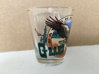 Vintage Collectable Grand Canyon National Park Shot Glass Eagle Arizona 90s 80s 2