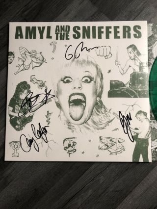Amyl And The Sniffers - Ltd Ed Green Hand Signed Record