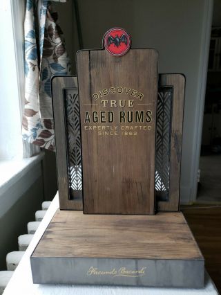 Bacardi Rum Collectible Bar Promotional Bottle Stand Display