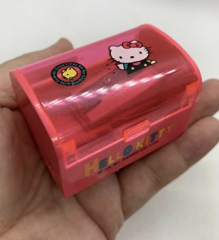 Vintage Hello Kitty Sanrio Pencil Sharpener 1991 Neon Pink