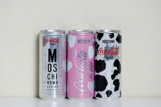 2014 Coca Cola Light 3 Cans Set From Italy,  Moschino