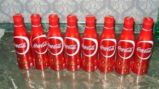 8 X Bottle - Bosna Bosnia Ramadan 2017 Coca Cola Alubottle - Empty Open Bottle
