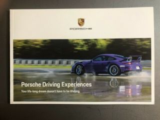 2019 Porsche Driving Experience Showroom Advertising Sales Brochure Rare L@@k