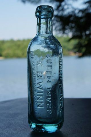Scarce Antique Blob Top Soda Bottle - S.  B.  Winn Salem Massachusetts