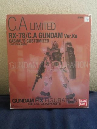 Gundam Fix Figuration Metal Composite Rx - 78/c.  A Gundam Ver.  Ka Casval Custom
