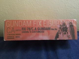 Gundam Fix Figuration Metal Composite RX - 78/C.  A Gundam Ver.  Ka Casval Custom 3