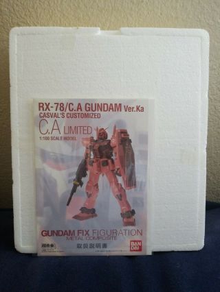 Gundam Fix Figuration Metal Composite RX - 78/C.  A Gundam Ver.  Ka Casval Custom 4