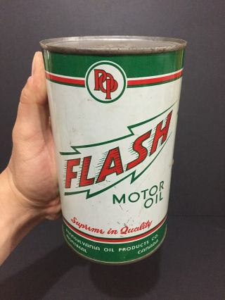 Rare Flash Pennsylvania Imperial Quart Oil Tin Can Sign Canada Advertising