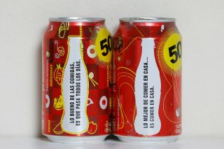 2006 Coca Cola 2 Cans Set From Puerto Rico,  Toma Lo Bueno / 50c