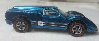 VINTAGE 1967 HOT WHEELS REDLINE FORD J CAR (COBALT BLUE) toy car 2