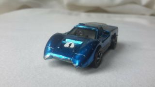 VINTAGE 1967 HOT WHEELS REDLINE FORD J CAR (COBALT BLUE) toy car 3