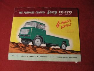 1957 Jeep Fc Forward Control Booklet Sales Brochure Old Vintage Willys