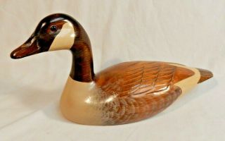 1988 Signed David R Jackson Vancouver Canada Canadian Goose Hand Carved Decoy