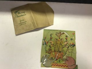 Vintage Montgomery Ward & Co Circus Puzzle Christmas Gift Premium Complete