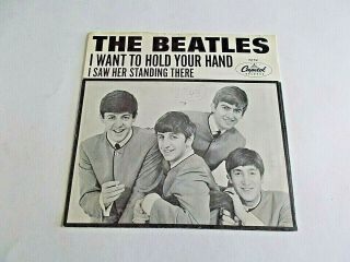 The Beatles I Want To Hold Your Hand / I Saw Her Standing Picture Vinyl Record