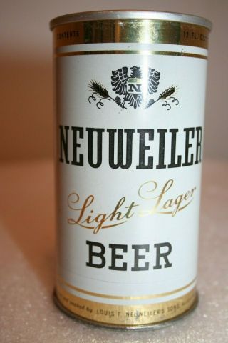 Neuweiler Light Lager Beer 12 Oz Ss Zip Tab Beer Can From Allentown Pennsylvania