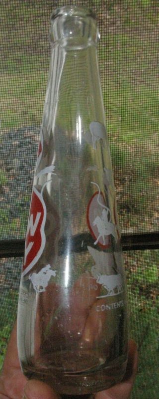 6 oz Cow boy ACL Soda Pop Bottle Taunton Massachusetts Western Theme 4