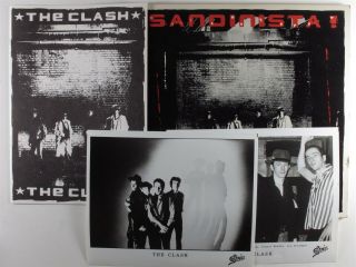 Clash Sandinista Epic 3xlp Vg,  /nm Promo W/ Press Glossies Booklet & Poster