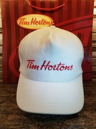Tim Hortons White Bakers Baseball Cap Hat.