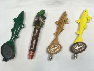 Dogfish Head Green,  Yellow,  Wood And Hops Beer Tap Handles Best H62