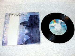 Elton John " Take Me To The Pilot / Tonight " 45 Rpm,  7 ",  1988 Rock,  Nm,  P/s
