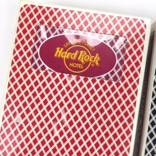 HARD ROCK CAFE Casino Cards,  Las Vegas,  2 Decks MAROON BLUE,  Bee Playing Cards 3